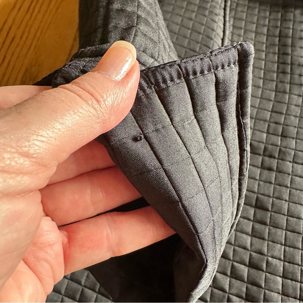 Classic Elements Quilted Black Blazer Jacket Size… - image 12